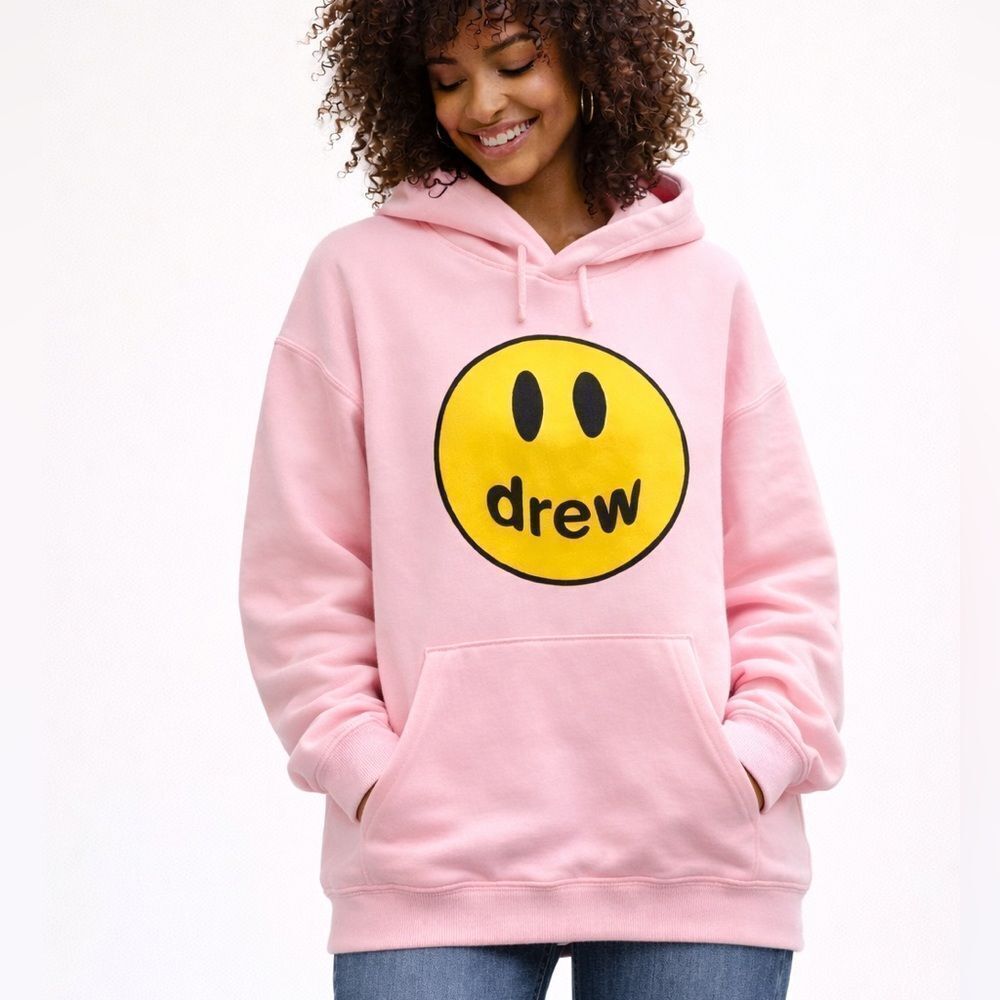 Drew House Pink Smiley Hoodie NWOT